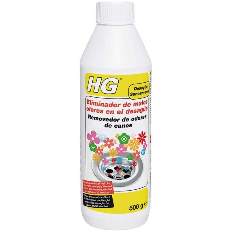 HG - Eliminateur d'odeurs Eliminateur de drains 500 Ml