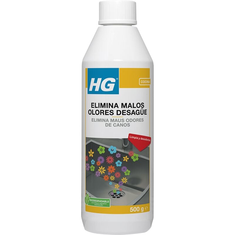 HG - Eliminateur d'odeurs Eliminateur de drains 500 Ml