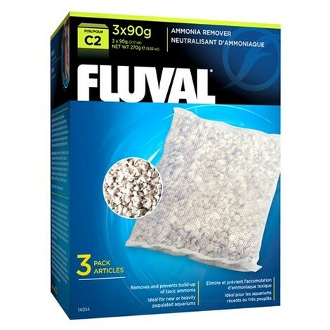 Eliminator di ammoniaca fluvale C2. Sostituzione per il filtro dell'acquario