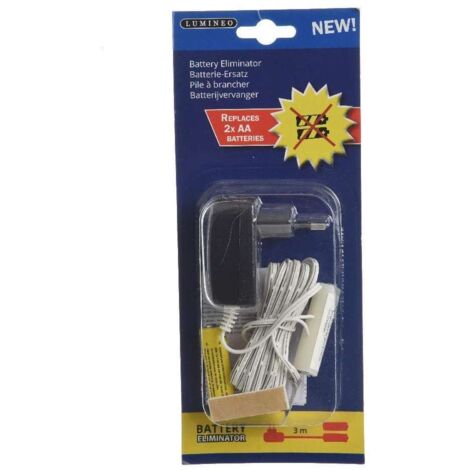 Eliminatore di pile Lumineo 220 240 V cavo 3 metri