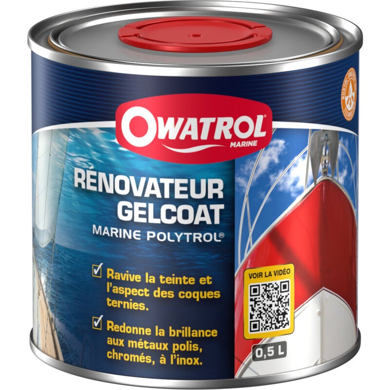 Elimine la rouille sur l'inox, ravive les gelcoats Owatrol marine polytrol® 1 litre