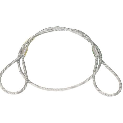 Elingue câble acier galvanisé. diamètre câble 10 mm. longueur 2 m - FGC SAS CPP