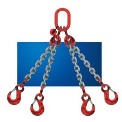 Élingue chaîne 4 brins crochet auto acier 10mm - COMUNELLO - 8120444