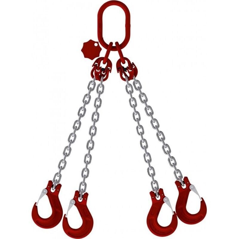 Elingue chaine galva 4-str L 2 m capacité 45-60 3t