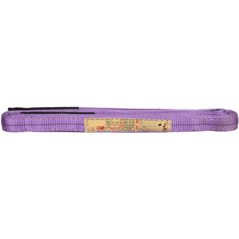 Élingue de Levage Industriel Polyester 30mm x 5m Purple - Sling pour Grue et Manutention