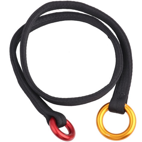 Élingue de Secours Arboricole 120CM avec Deux Anneaux de Suspension pour Travaux de Jardin en Hauteur