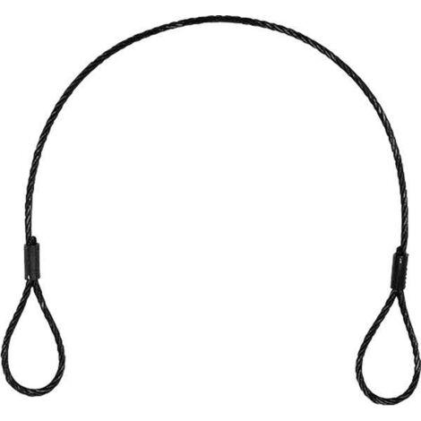Élingue de sécurité 0,4 m – Câble en acier 3 mm – Charge maximale 90 kg pour équipements légers – Installation facile avec boucles – Eurolite - S450511