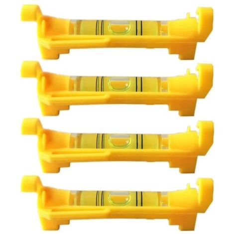 Élingue horizontale en corde à 4 brins pour nivellement, levés topographiques, construction, maçonnerie, etc. (jaune)