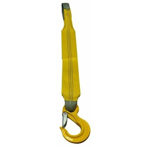 Elingue Plate Antistatique 3t 1m Avec 1 Crochet De Grue