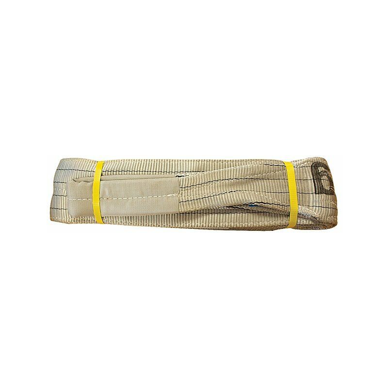 Elingue plate réf N3110 - gris/argent