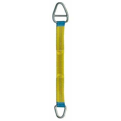 Elingue Sangle Plate 1 Anneau Male + 1 Anneau Coulissant Lg60mm 2,5 M