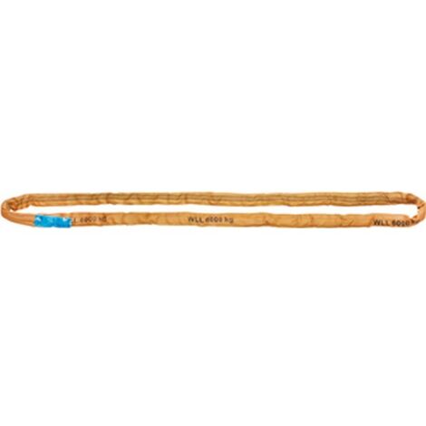 Élingues rondes avec capacité élevée, Taille : 12 m, Long. utile 6,0 m, Capacité max. directe 8000 kg, Larg. : d'élingue environ : 85-90 mm