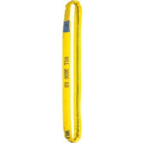 Elingues rondes, Portée de l'élingue : 4 m, Capacité de fixation 1, simple directe 2000 kg, Capacité de fixation 2, simple brassière 4000 kg
