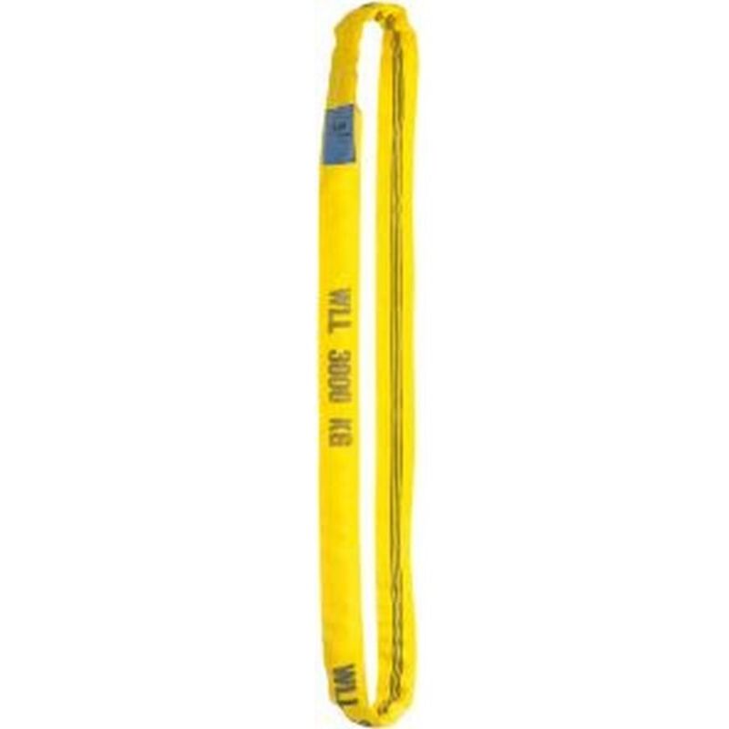 Elingues rondes, Portée de l'élingue : 8 m, Capacité de fixation 1, simple directe 4000 kg, Capacité de fixation 2, simple brassière 8000 kg