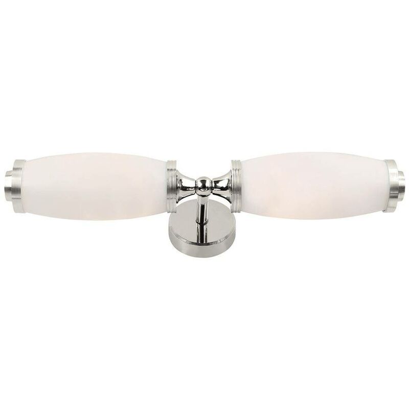 Elstead Lighting - Elstead Eliot - 2 Light Bathroom Twin Wall Light Polished Chrome IP44, G9