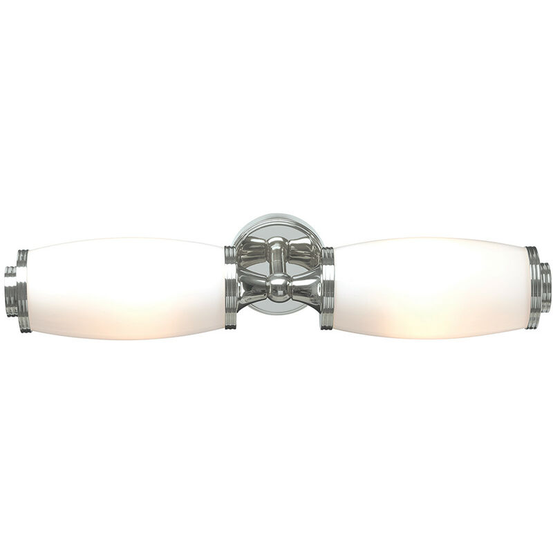 Elstead - Eliot - 2 Licht Badezimmer Twin Wandleuchte Chrom poliert IP44, G9