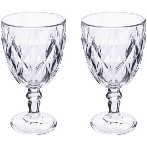 ELIZABETH SET 2 CALICI 340ML TRASPARENTI