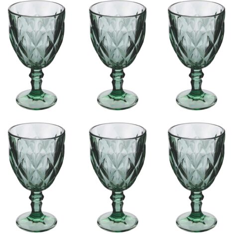 ELIZABETH SET 6 CALICI 340ML VERDE
