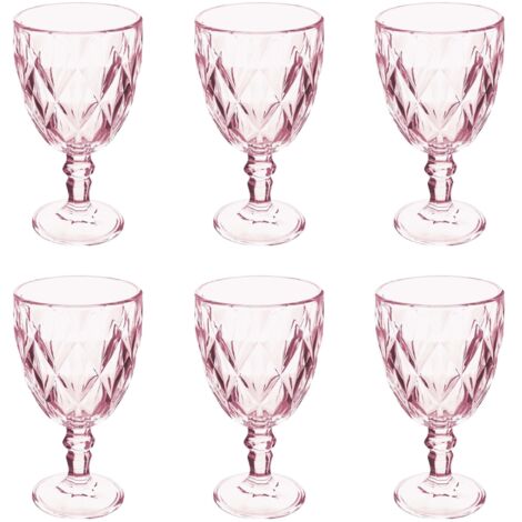 ELIZABETH SET 6 CALICI 340ML VIOLA