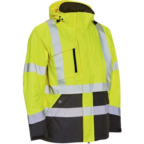 ELKA Visible Extreme Warnschutzj. Stretch 186000R042 Warngelb/Schwarz Gr. L
