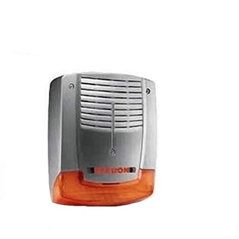 Elkron – Sirène d'alarme extérieure 103 dB – Alimentation 12V – Aluminium moulé sous pression – Cage anti-éclatement – Flash LED - HPA702LG
