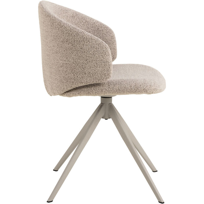 Ebuy24 Ella Esszimmerstuhl Bouclé Beige.
