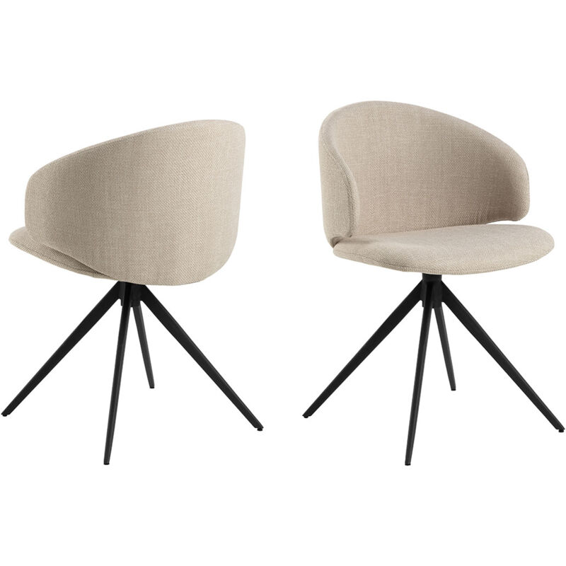 Ebuy24 Ella Esszimmerstuhl Drehfunktion Beige.
