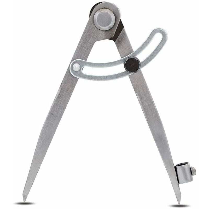 Elle - Boussole Diviseur de D'aile, Marquage en Acier au Carbone Boussole, Compas à Pointes Sèches, pour Dessin de Cercles, Menuiserie, Travail des