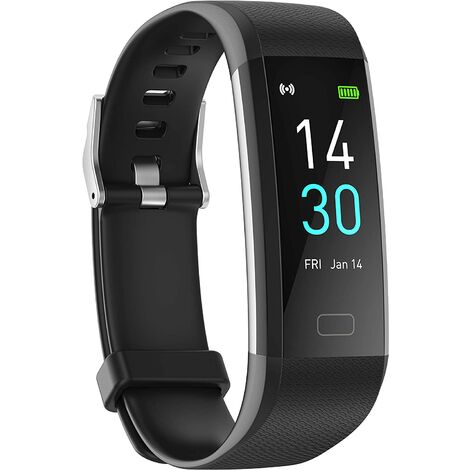 Fitpolo Montre Connectée Homme Femme Smartwatch 1.3 Compatible Android iOS Etanche IP68 GPS Bracelet Fitness avec cardiofréquencemètre Étanche IP68 Podomètre Moniteur de Sommeil Montre