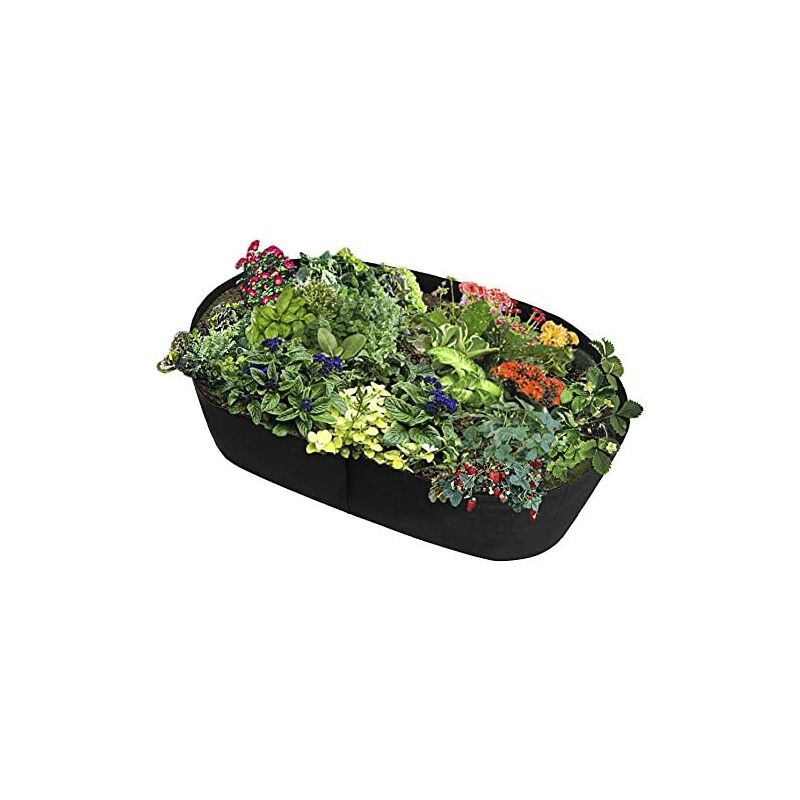 Sac de plantation respirant pour jardins et jardinières Noir,120*60*40cm