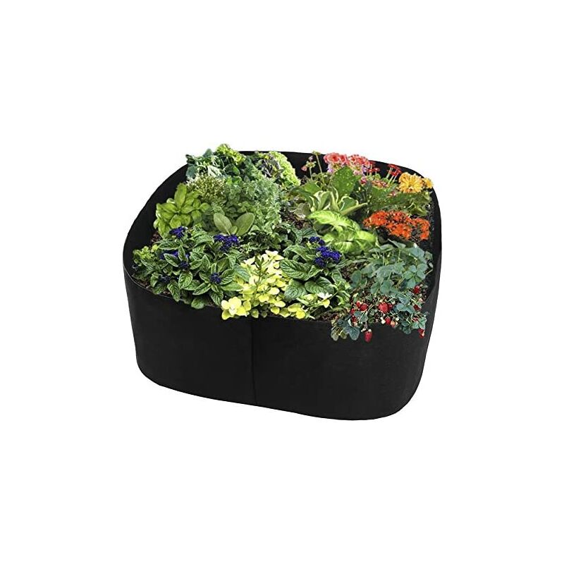 Sac de plantation respirant pour jardins et jardinières Noir,60*60*40cm