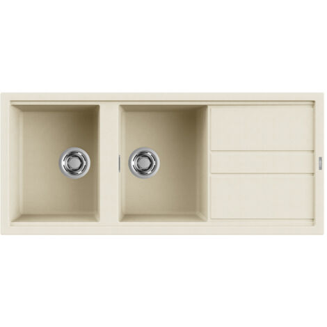 Elleci Best 500 G62. Tipo di lavello: Mobile lavello, Forma del lavandino: Rettangolare, Materiale del lavandino: Granitek. Larghezza: 1160 mm, Profondità: 510 mm, Larghezza del comparti... - LGB50062