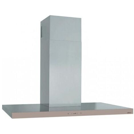 Elleci KGP90043VST Plano - Cappa a parete, aspirante, 90 cm, 680 m³-h, Classe A, 69 dB, Touch control, 3+1 velocita', Booster, indicatore saturazione filtro, LED, Tortora