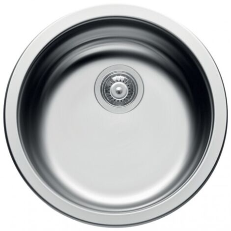 OSCULATI Lavello Inox Tondo Per Barca O Camper, Lucidato A Specchio, Diametro 330 Mm, Profondità 180 Mm - 2