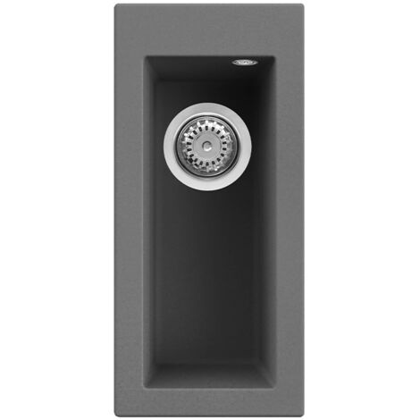 Elleci LKQ05099 Quadra 50 Lavello Keratek 1 Vasca 23 cm Grigio scuro