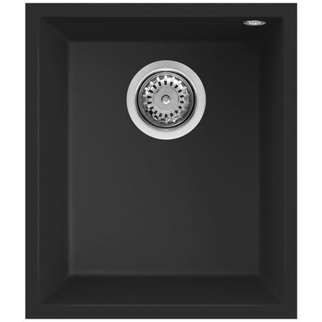 Elleci LKQ10086BSO - Lavello quadra 100, 38x44, 1V, black sottotop