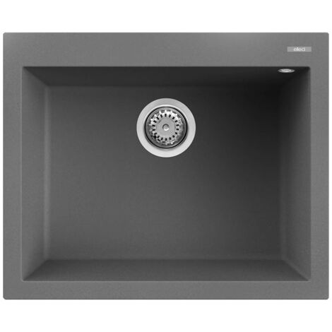 Elleci LKQ11099 - Lavello quadra 110, 61X50, 1V, dark grey