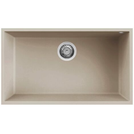 Elleci LKQ13095BSO Quadra 130 Lavello Keratek 1 Vasca 76 cm Champagne