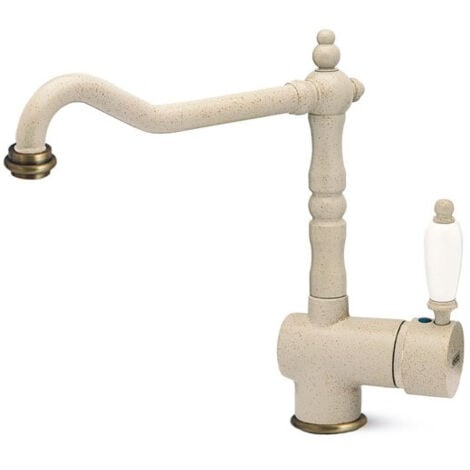 Elleci MGKRIO51. Colore del prodotto: Beige, Materiale del rubinetto: Granitek, Controllo del flusso d'acqua: Leva sanitaria. Altezza (max): 28 cm, Altezza sopra la superficie di fissaggio (max): 2...