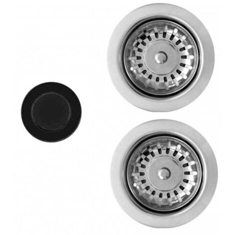 Elleci Piletta di Scarico Automatica Pop-Up Push Control Nero