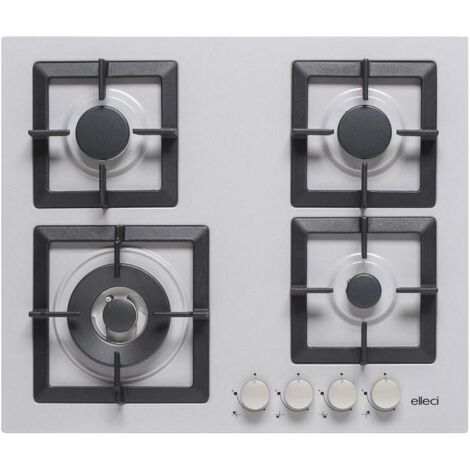 Elleci Plano 60 M79 Aluminium Encastrable 60 cm Gaz 4 Brûleurs