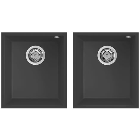 Elleci Quadra 200 Sottotop. Tipo di lavello: Lavello sottopiano, Forma del lavandino: Rettangolare, Materiale del lavandino: Granitek. Larghezza: 380 mm, Profondità: 440 mm, Larghezza... - LGQ20059BSO