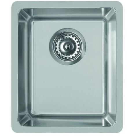 Elleci Space 340 R15 LIC340SACPUN15 - Lavello sottotop 1 vasca, Acciaio inox satinato, 40x50 cm, sottotop, Inox satinato