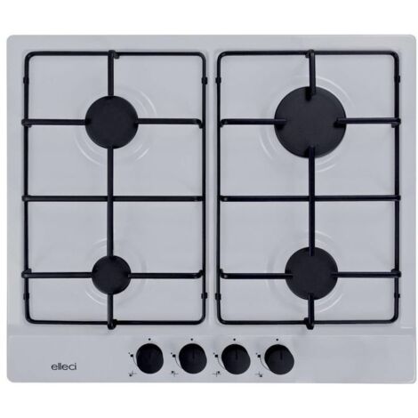 Elleci Style 60 G68 Blanc Encastrable 58 cm Gaz 4 Brûleurs