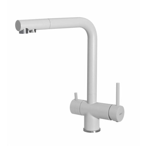 Elleci Rubinetto cucina Granitek TOURMALINE Colore: G68 Bianco