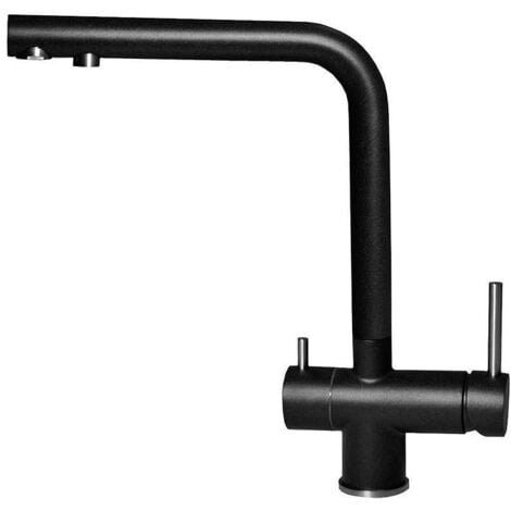 Elleci Tourmaline K86. Tipo di beccuccio: Standard, Colore del prodotto: Nero, Controllo del flusso d'acqua: Leva sanitaria. Altezza sopra la superficie di fissaggio (max): 32,7 cm, Dist... - MKKTOU86