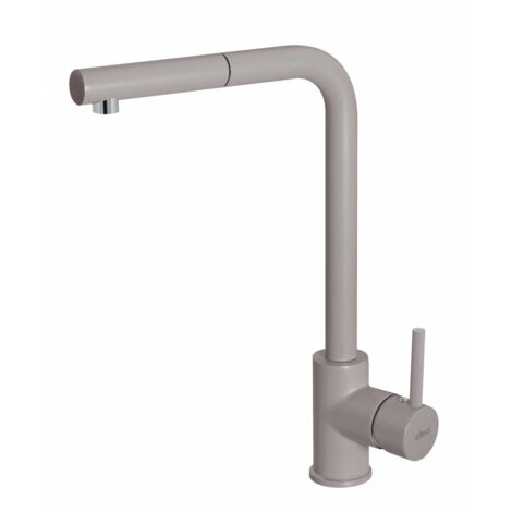 Elleci Trail Plus. Tipo di beccuccio: Estraibile, Colore del prodotto: Grigio talpa, Materiale del rubinetto: Granitek. Altezza sopra la superficie di fissaggio (max): 33 cm, Distanza tr... - MGKTRP43