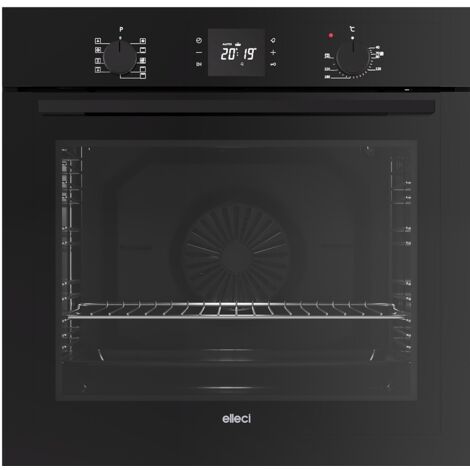 Elleci URBAN PLUS. Tipo di forno: Forno elettrico, Potenza totale del forno: 2300 W. Posizionamento dell'apparecchio: Da incasso, Colore del prodotto: Nero, Tipo di controllo: Manopol... - FVUP601BKNB