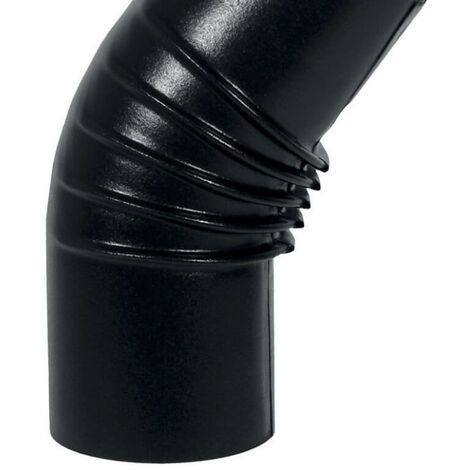 Ellenbogen Emaille 45°Schwarz Op.10 cm