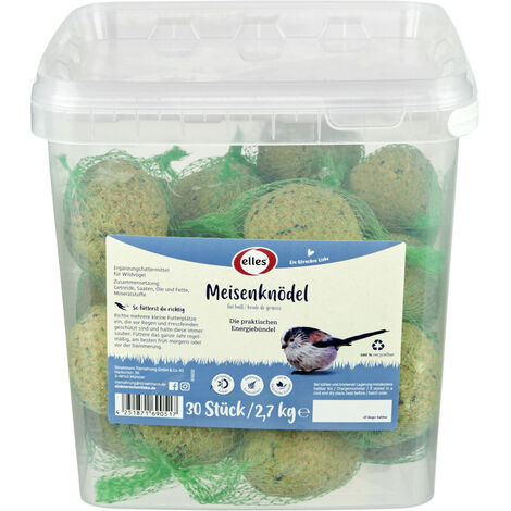 Elles Meisenknödel mit Netz 30 Stück Wildvogelfütterung